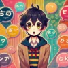 『妙ちくりんって方言なの？全国各地の類似表現と意味を徹底解説！』のアイキャッチ画像です。全国各地の「妙ちくりん」に相当する表現が吹き出しで描かれており、方言のユニークさと親しみやすさが伝わる仕上がり
